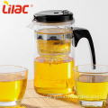 Lila 500ml liten infuserglas tekanna